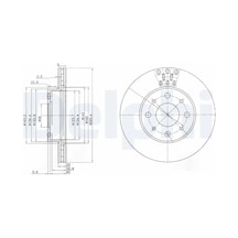 Fiat Albea Fren Diski On 2002-2012 Delphı Bg3425 2adettir