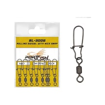Portfish Bl-3006 Bilyalı Kilitli Klips 2 1 Paket