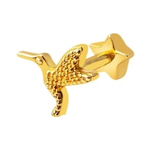Bilezikci  Minik Kuş 14 Ayar Altın Tragus Küpe Kphss14k22478 Sarı