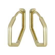 Altın Geometrik Küpe T077652 Sarı Altın