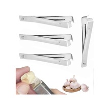 4 Adet Paslanmaz Çelik Sarımsak Soyucu - Sarımsak Soyma Klipsleri Çok Renkli