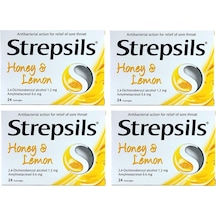 Strepsils Bal Limon Aromalı Pastil 4 x 24'lü