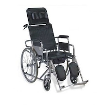 Tekerlekli Sandalye Sırtı Yatar Tuvalet Aparatlı
