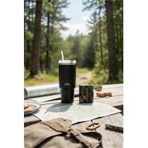 Any Morning Vaha 1200 Ml Çelik Termos, Siyah & Moodix Kamuflaj Bluetooth Hoparlör Seti Siyah