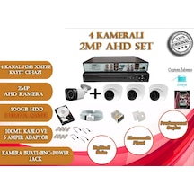 4 Lü Ahd Güvenlik Kamera Seti