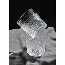 2'li Desenli Viski Kokteyl Bardağı Meşrubat Bardak 345 Ml-kubiz