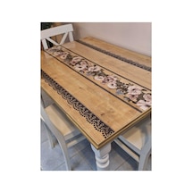 Kalın Pvc Masa Koruyucu 1.2 Mm Mika Örtü, 70 Ve 80 Cm En, Mermer Desen 32pvc1.2.mermer25 Çok Renkli