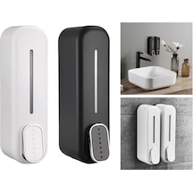 Manuel Basmalı Sıvı Sabunluk 350 Ml Kapasite Banyo Için Sabunluk