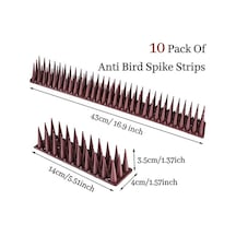 Besthome1 Kuş Sivri Plastik Güvercin Kovucu Set, 10 Adet, Unik Renk