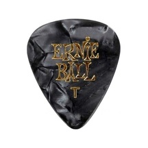 Ernie Ball P09164 Pearloid Thin Siyah Gitar Pena 3 Adet 0,46mm