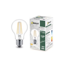 Orbus B60 4.8w Clear Ampul Beyaz Işık E27 600lm