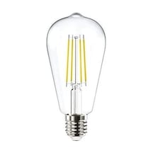 E27 Filaman Lamba St64, Sarı Işık 4w 470lm 2700k Clear