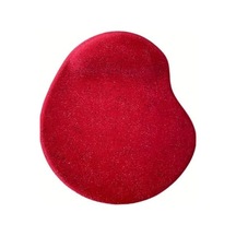 Oval Bilek Destekli Kum Desen Tip Kaymaz Taban Optik Bilgisayar Notebook Mouse Pad Maus Pad 17,5x21,5cm Kırmızı