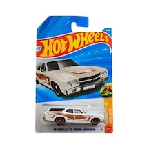 Tekli Arabalar 70 Chevelle Ss Wagon/remorque Kısa Kart Jjj70 Açık Bej