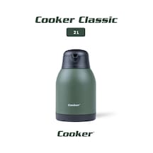 Cooker Classic 2 Litre Paslanmaz Çelik Termos Yeşil Ckr2038