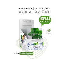 Tbrush Ağız Kokusu Önleyici Mentol ve Nane Aromalı Ağız Pastili - Alkolsüz ve Şekersiz (10 Paket)