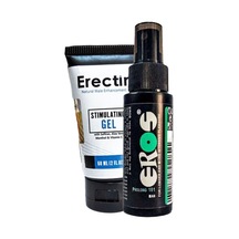Eros Büyük Boy 60 Ml Time Stop Sprey Ve Erektin Stimul Gel Erkeklere Özel 60 Ml Jel