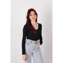Busem S0015897 Kadın Bluz Siyah