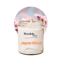 Doğal Özel Seri Kokulu Dekoratif Kavanoz Mum 210 Cc - Japon Kirazı Esansı - Ryl Çok Renkli