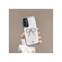 Samsung Galaxy Uyumlu A26  Kılıf Bow Silikon Kılıf Şeffaf