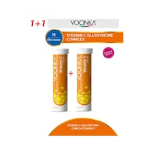 Oonka Vitamin C 1000 Mg Glutathione Complex 15 Efervesan Tablet İki Kutu