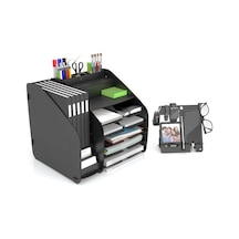 Mingitav Design Otto Fx-xl Modest - 2 Renk - A4 Evrak Rafı Masaüstü Organizer Design Otto Fx Xl Modest Siyah Çok Renkli