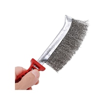 Plastik Saplı Tel Fırça/mangal Izgara Temizleme Fırçası/pas Sökme Fırçası/hobi Tel Fırça