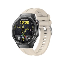 Huawei Watch Gt5 Pro 46mm Uyumlu Ardx Krd-130 Silikon Kordon Strap Kayış-starlight