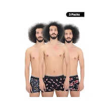 Andredimoda Erkek 3' Lü Boxer 1. Sınıf Kumaş Premium Özel Dizayn. Düz Likralı Rahat Boxer Şort Desenli-1 Desenli-1