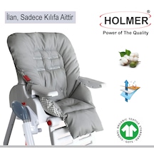 Holmer Leke Tutmaz Organik Mama Sandalyesi Minderi & Kılıfı Max-t Antrasit Gri