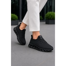 Homiro Unisex Triko Sneaker Hafif Taban Günlük Spor Ayakkabı Siyah-