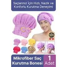 Premium Kalite Esnek Hızlı Emici Banyo Havuz Duş Mikrofiber Havlu Saç Kurutma Bonesi 30x25x16 Çok Renkli