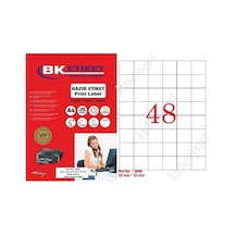 Tw-2048 Ebat 32 X 32 MM Lazer Etiket A4 Sayfada 48 Etiket