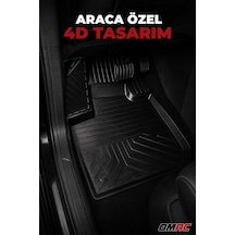 Kıa Ev3 2024-2026 Uyumlu 4d Havuzlu Paspas Kauçuk Siyah 5 Parça