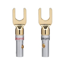 Besthome1 5 Çiftli Y Tipi Ses Bağlayıcı: Bakır Kaplama, Sol-sağ Kanal Adaptör, Kırmızı+siyah Hoparlör Bağlayıcı