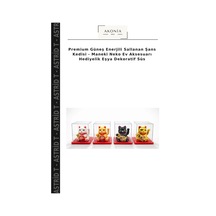 Premium Güneş Enerjili Sallanan Şans Kedisi - Maneki Neko Ev Aksesuarı Hediyelik Eşya Dekoratif Süs