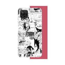 Samsung Galaxy A22-m22-m32 Uyumlu Naruto Kolaj Baskılı Silikon Kılıf Renkli