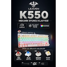 87 Tuşlu Daktilo Tarzı Blue Switch Mekanik Klavye