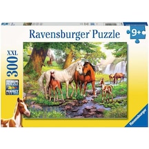 300 Parça Puzzle Nehirde Atlar