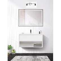 Riolight Retro Modern 1 Vintage Siyah 2xe27 Duylu Ayna Üstü Duvar Siyah