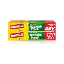 Koroplast Dev Ekonomi Buzdolabı Poşeti 3+1 Orta 120'li - 4 Adet Tarı