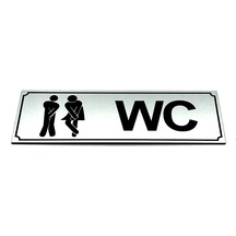 Wc Tuvalet Tabelası Bay Bayan Komik Kapı Levhası 5 Cm X 15 Cm (419084447)