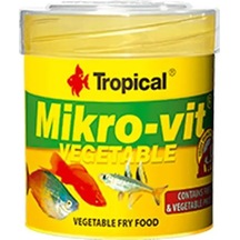Tropical Mikro-vit Vegetable Yavru Balıklar İçin Bitkisel Balık Yemi 50ml