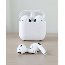 Pro 5 Mini Bluetooth Kulaklık, Mikrofonlu, Beyaz, Suya Dayanıklı