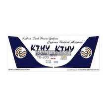 Babibi Dat01042 1/144 Ölçek, Kthy, Airbus A310, Lefkoşa, Dekal Çıkartma