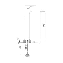 Newarc Aqua Çanak Tipi Yüksek Lavabo Bataryası Beyaz Diğer