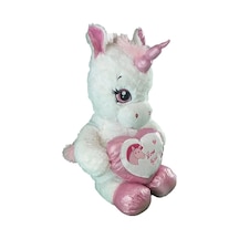Mey İthalat 63019 Peluş 60 Cm Kalpli Boynuzlu At Çok Renkli