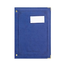 Önder İmza Dosyası Lüx 24lü Termo Deri 25x35cm Lacivert