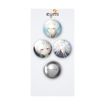 Kamisama Kiss Animesi Tomoe 3'lü Metal Rozet Seti 58mm İğneli Buton Çanta Yaka Rozeti Çok Renkli