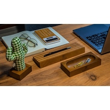 Kayigo Woody Üçlü Ofis Seti Açık Kahverengi N11.9298